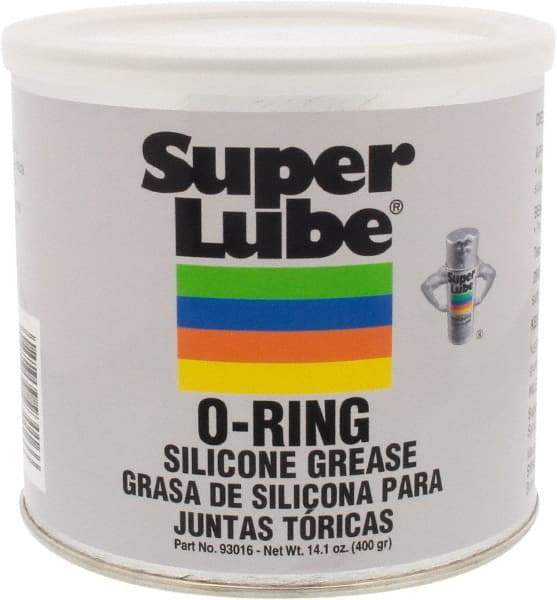 Synco Chemical - 14.1 oz Canister Silicone General Purpose Grease - Translucent White, Food Grade, 450°F Max Temp, NLGIG 2, - Caliber Tooling