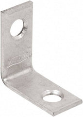 National Mfg. - 1" Long x 1/2" Wide, Steel, Corner Brace - Zinc Plated - Caliber Tooling