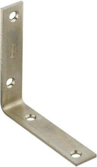 National Mfg. - 4 Inch Long x 7/8 Inch Wide, Steel, Corner Brace - Zinc Plated - Caliber Tooling