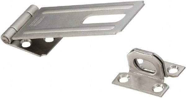 National Mfg. - 1-1/2" Wide, Safety Hasp - Stainless Steel - Caliber Tooling