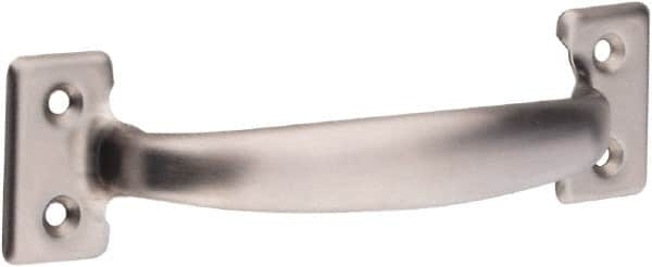 National Mfg. - 8-1/2" Long x 6.5" Wide, Stainless Steel Door Pull - Stainless Steel Coated - Caliber Tooling