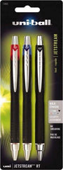 Uni-Ball - Roller Ball 1mm Retractable Pen - Black, Red & Blue - Caliber Tooling