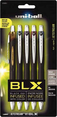 Uni-Ball - Roller Ball 1mm Retractable Pen - Blue & Black, Green & Black, Purple & Black, Brown & Black - Caliber Tooling