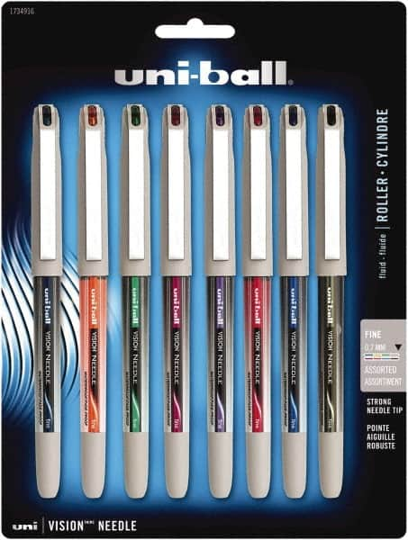 Uni-Ball - Roller Ball 0.7mm Stick Pen - Black, Blue, Green, Midnight Black, Orange, Pink, Purple & Red - Caliber Tooling