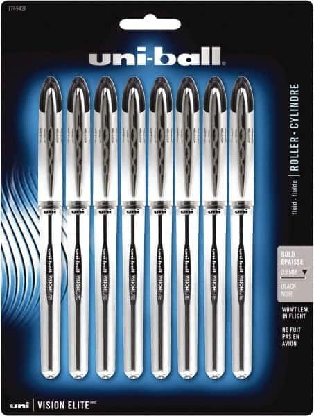 Uni-Ball - Roller Ball 0.8mm Stick Pen - Black - Caliber Tooling