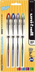 Uni-Ball - Roller Ball 0.8mm Stick Pen - Blue, Green, Purple & Red - Caliber Tooling