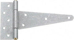 National Mfg. - 2 Piece, 5-1/2" Long, Galvanized Extra Heavy Duty - 8" Strap Length, 2-5/8" Wide Base - Caliber Tooling