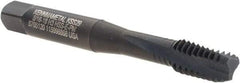 Kennametal - 5/16-18 UNC 3 Flute 3B Bottoming Spiral Flute Tap - Vanadium High Speed Steel, Oxide Finish, 2-23/32" OAL, Right Hand Flute, Right Hand Thread, H3, Series T694 - Caliber Tooling