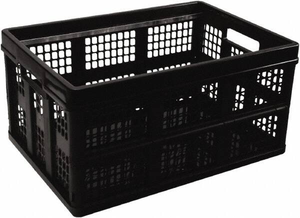 UNIVERSAL - 1 Compartment, 20-1/8" Wide x 10-3/4" High x 14-5/8" Deep, Portable Storage Box - Plastic, Black - Caliber Tooling