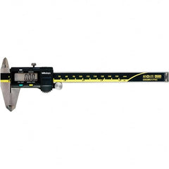 Mitutoyo - 0 to 6" Range 0.01mm Resolution, Electronic Caliper - Steel with 40mm Carbide-Tipped Jaws, 0.001" Accuracy, SPC Output - Caliber Tooling