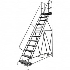 TRI-ARC - Rolling & Wall Mounted Ladders & Platforms Type: Rolling Warehouse Ladder Style: Rolling Platform Ladder - Caliber Tooling