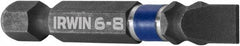 Irwin - 7/32" Slotted Screwdriver Bit - 1/4" Hex Drive, 2" OAL - Caliber Tooling