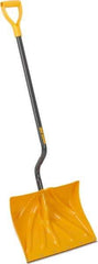 True Temper - 18 Inch Wide Blade x 13-3/4 Inch High Blade Snow Shovel - 36 Inch Long Metal Shaft Handle with Poly D-Grip - Caliber Tooling