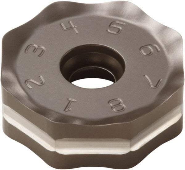 Seco - ONMU090520 M12 Grade T350M Carbide Milling Insert - TiCN/Al2O3 Finish, 0.228" Thick, 0.866" Inscribed Circle - Caliber Tooling