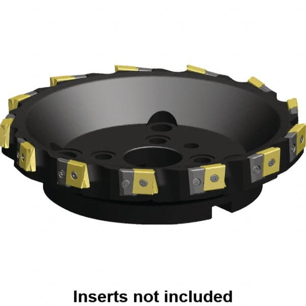 Kennametal - 7 Inserts, 160mm Cut Diam, 40mm Arbor Diam, 25.46mm Max Depth of Cut, Indexable Square-Shoulder Face Mill - 0/90° Lead Angle, 63mm High, LN.U 2210.. Insert Compatibility, Series MEGA90 - Caliber Tooling