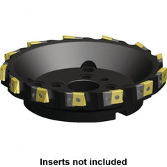 Kennametal - 13 Inserts, 315mm Cut Diam, 60mm Arbor Diam, 25.46mm Max Depth of Cut, Indexable Square-Shoulder Face Mill - 0/90° Lead Angle, 80mm High, LN.U 2210.. Insert Compatibility, Series MEGA90 - Caliber Tooling