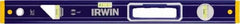 Irwin - 24" Long 3 Vial Box Beam Level - Aluminum, Blue/Yellow, 1 Level & 2 Plumb Vials - Caliber Tooling