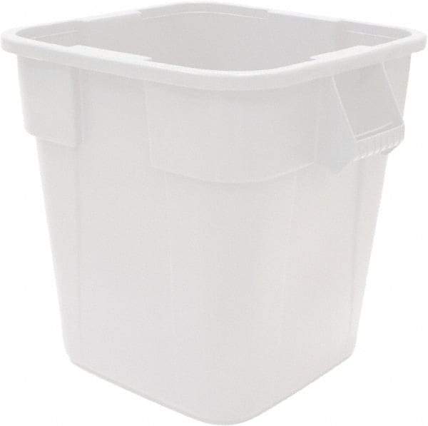 Rubbermaid - 40 Gal White Square Trash Can - Polyethylene, 730mm High x 596.9mm Long x 596.9mm Wide - Caliber Tooling