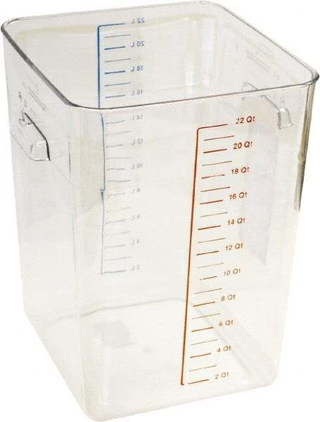 Rubbermaid - Rectangular, Clear Polycarbonate Food Storage Container - 14.4" High x 10-1/2" Wide x 11.3" Long - Caliber Tooling