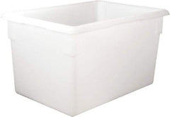 Rubbermaid - Rectangular, White Polyethylene Food Tote Box - 15" High x 18" Wide x 26" Long, with Snap-On Lid - Caliber Tooling