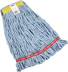 Rubbermaid - 1" Yellow Head Band, Small Blended Fiber Loop End Mop Head - 4 Ply, Side Loading Connection - Caliber Tooling