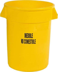 Rubbermaid - Round, Yellow Food Storage Container - 27.3" High x 22" Wide - Caliber Tooling