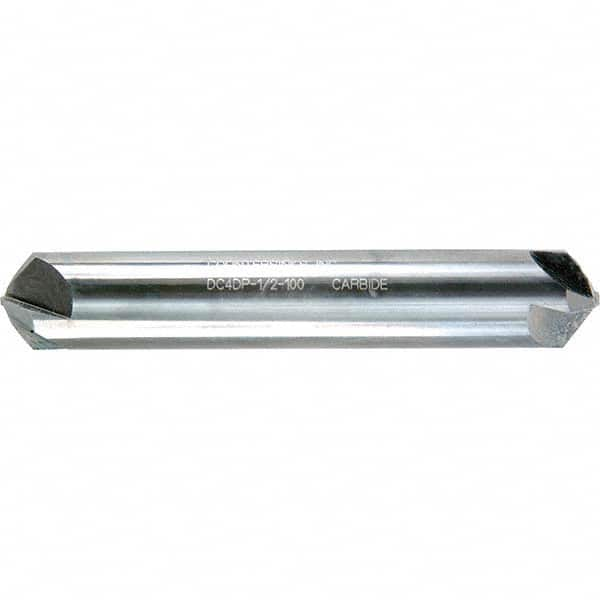 Melin Tool - 1/8" Head Diam, 1/8" Shank Diam, 4 Flute 82° Solid Carbide Countersink - Caliber Tooling