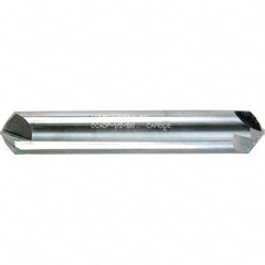 Melin Tool - 1/4" Head Diam, 1/4" Shank Diam, 4 Flute 90° Solid Carbide Countersink - Caliber Tooling