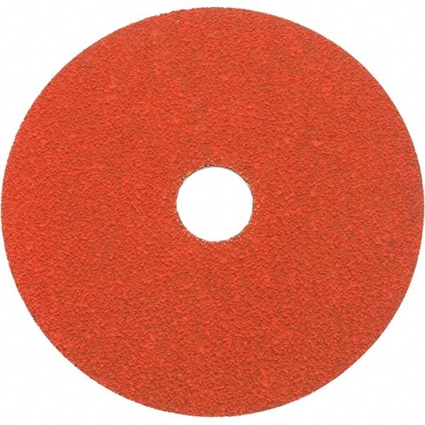 WALTER Surface Technologies - 5" Diam 7/8" Hole 50 Grit Fiber Disc - Ceramic, Series 15-X, Coolcut XX - Caliber Tooling