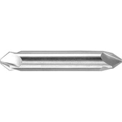 Melin Tool - 3/8" Head Diam, 3/8" Shank Diam, 4 Flute 60° High Speed Steel Countersink - Caliber Tooling