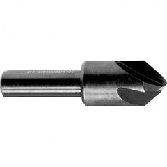 Melin Tool - 3/4" Head Diam, 1/2" Shank Diam, 4 Flute 100° High Speed Steel Countersink - Caliber Tooling