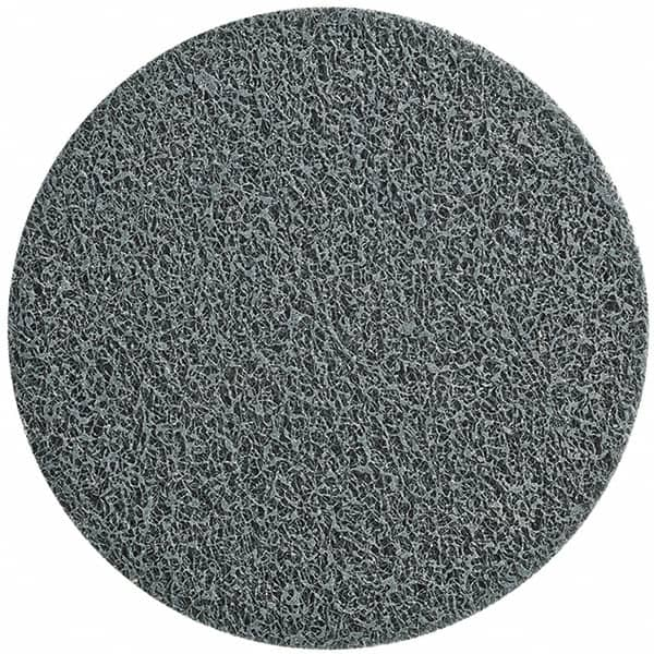 WALTER Surface Technologies - 3" Fine Grade Silicon Carbide Deburring Disc - Quick Change Connection, Gray, 15,100 Max RPM - Caliber Tooling