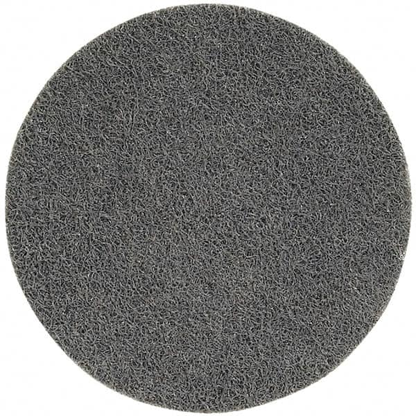 WALTER Surface Technologies - 3" Medium Grade Aluminum Oxide Deburring Disc - Quick Change Connection, Gray, 15,100 Max RPM - Caliber Tooling