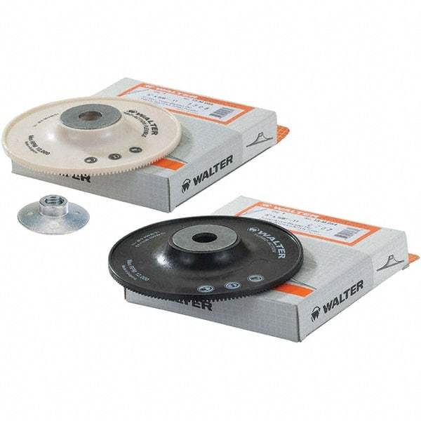 WALTER Surface Technologies - 7" Diam Disc Backing Turbo Backing Pad - Soft Density, 8,600 RPM - Caliber Tooling