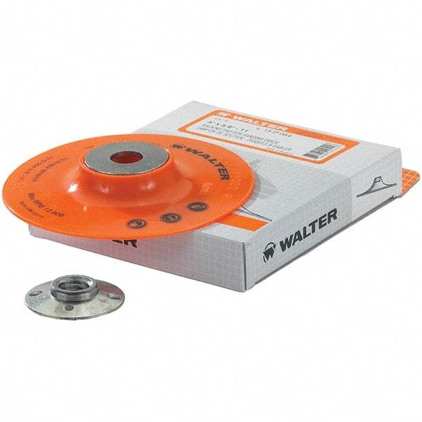 WALTER Surface Technologies - 5" Diam Disc Backing Pad - 12,200 RPM - Caliber Tooling