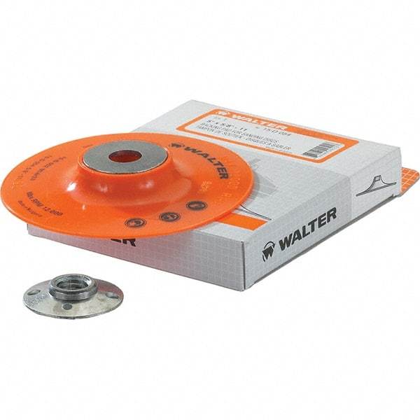 WALTER Surface Technologies - 4-1/2" Diam Disc Backing Pad - 13,300 RPM - Caliber Tooling