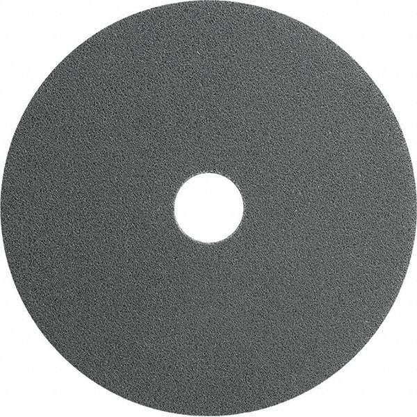 WALTER Surface Technologies - 6" Diam, 1/4" Face Width, 1" Center Hole, Fine Grade, Silicon Carbide Deburring Wheel - Unitized, Medium Grade, 7,500 RPM - Caliber Tooling