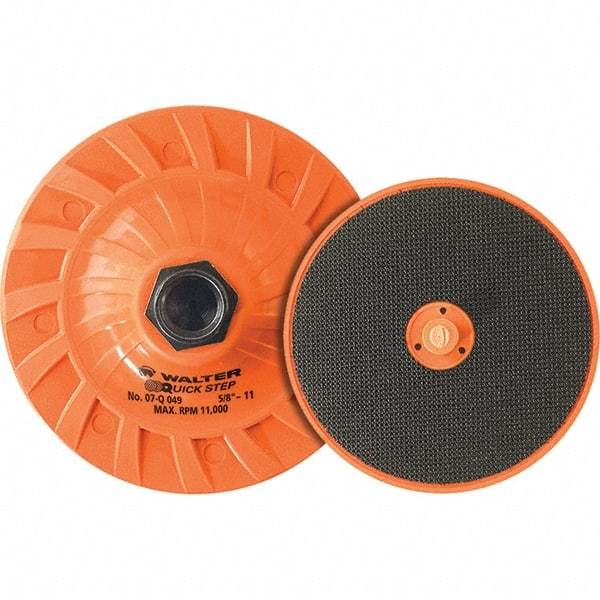 WALTER Surface Technologies - 6" Diam Disc Backing Pad - 8,000 RPM - Caliber Tooling