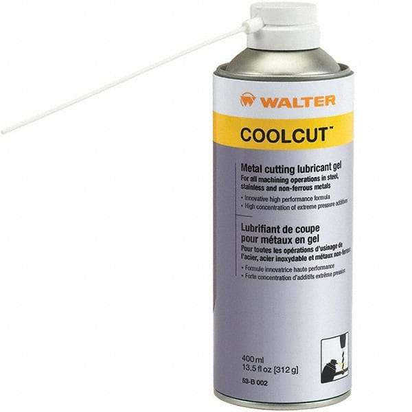 WALTER Surface Technologies - CoolCut, 11 oz Aerosol Cutting Fluid - Gel, For Broaching, Drilling, Milling, Reaming, Sawing, Shearing, Tapping - Caliber Tooling