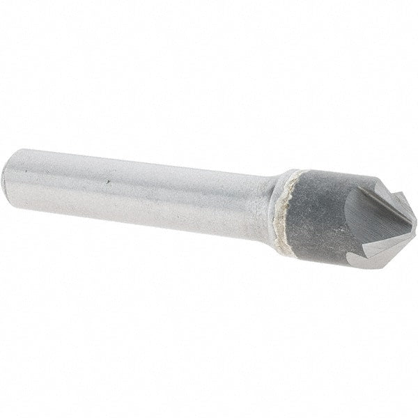 Melin Tool - 1/2" Head Diam, 3/8" Shank Diam, 4 Flute 100° Solid Carbide Countersink - Caliber Tooling