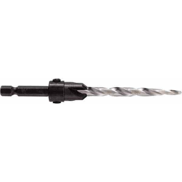 Irwin - Adjustable-Depth Drill Countersinks Cutter Head Diameter (Inch): 1/2 Drill Size Compatibility (Decimal Inch): 0.2500 - Caliber Tooling