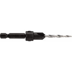 Irwin - Adjustable-Depth Drill Countersinks Cutter Head Diameter (Inch): 5/16 Drill Size Compatibility (Decimal Inch): 0.1406 - Caliber Tooling