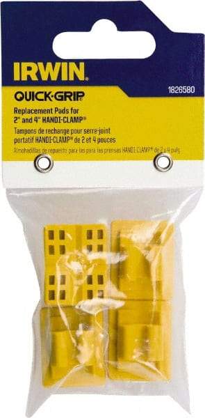 Irwin - 4 Piece, Clamp Pad - For Use with Handi-Clamp Series Clamps - Caliber Tooling