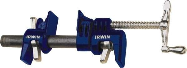 Irwin - 3/4" Pipe, 2" Throat Depth, Clutch Pipe Clamp - For Use with Unthreaded Pipe - Caliber Tooling