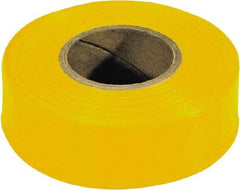 Irwin - 150' Long x 1-3/16" Wide Roll, Vinyl, Yellow Flagging Tape - Caliber Tooling