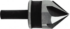 Irwin - 3/4" Head Diam, 1/4" Shank Diam, 5 Flute 82° High Speed Steel Countersink - Caliber Tooling