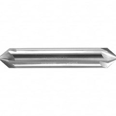 Melin Tool - 1/4" Head Diam, 1/4" Shank Diam, 6 Flute 60° Solid Carbide Countersink - Caliber Tooling