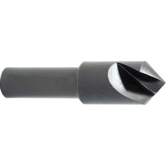 Melin Tool - 1" Head Diam, 1/2" Shank Diam, 1 Flute 100° High Speed Steel Countersink - Caliber Tooling