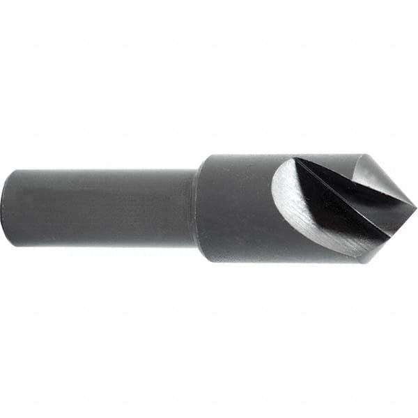 Melin Tool - 3/16" Head Diam, 3/16" Shank Diam, 1 Flute 100° High Speed Steel Countersink - Caliber Tooling