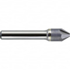 Melin Tool - 1" Head Diam, 1/2" Shank Diam, 4 Flute 90° Solid Carbide Countersink - Caliber Tooling